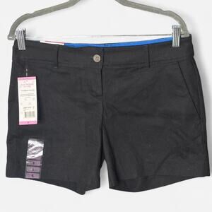 Isaac Mizrahi New York Black Tailored Shorts Size 6 NWT